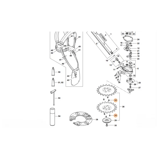 STIHL  Śruba z łbem cylindrycznym IS-M M6x10-Z1 9022 341 1251